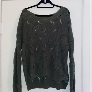 Olive Green Knit Sweater